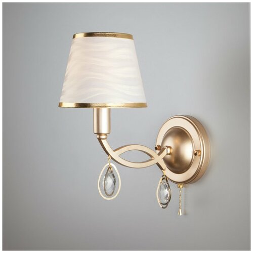 фото Бра eurosvet salita 60091/1 перламутровое золото, с выключателем, 40 вт