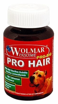 Добавка в корм Wolmar Winsome Pro Bio Pro Hair для собак флакон