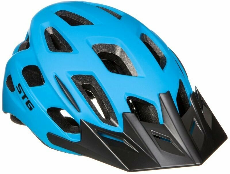Шлем велосипедный HB3-2-B козырёк, 21 отверстие STG Х98581 L (58-61 см) Синий