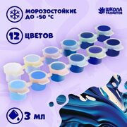 Набор акриловых красок Холодный , 12 цветов