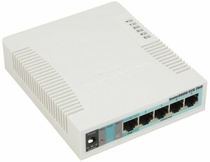 Беспроводной маршрутизатор MikroTik Беспроводной маршрутизатор MikroTik RB951G-2HnD WiFi + 4 порт LAN 1Гбит/сек. + 1 порт LAN/WAN 1Гбит/сек. + 1 порт USB2.0 (ret)