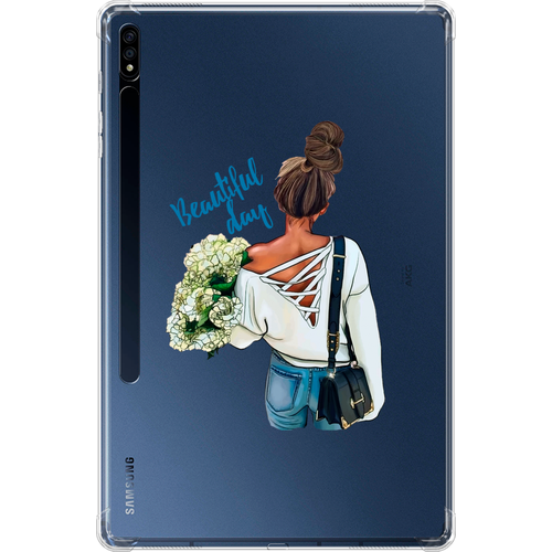 Противоударный силиконовый чехол для планшета Samsung Galaxy Tab S7 Plus/S8 Plus 12.4 Beautiful day vector