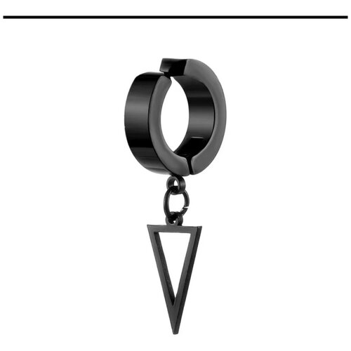 Серьги GH, нержавеющая сталь, черный