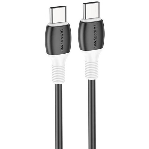 Кабель BOROFONE BX84 Rise, USB Type-C - USB Type-C, 60W, 3A, 1м, черный