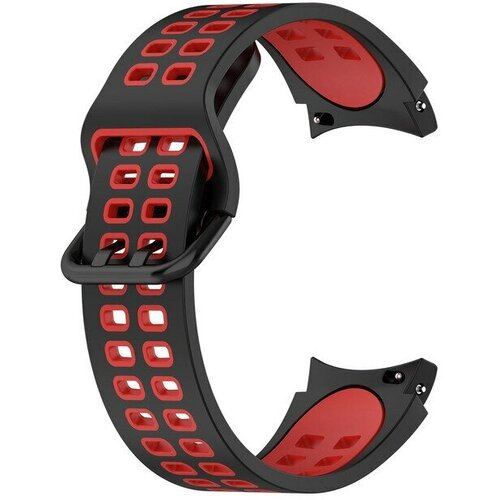 Ремешок для умных часов Samsung Galaxy Watch 5, черно-красный