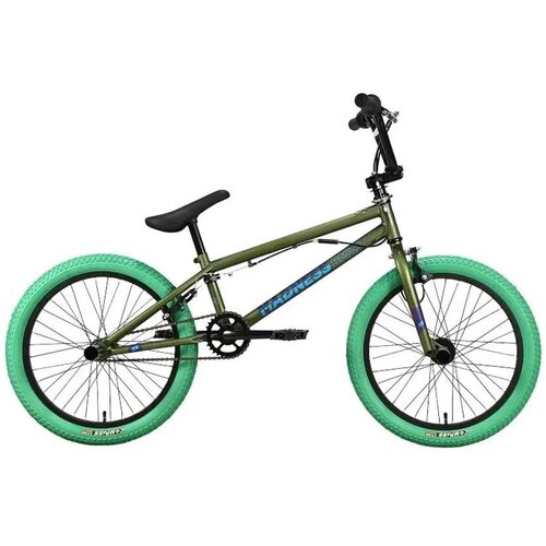 Экстремальный взрослый трюковый велосипед Stark22 Madness BMX 2 зелено-голубой 1999000₽