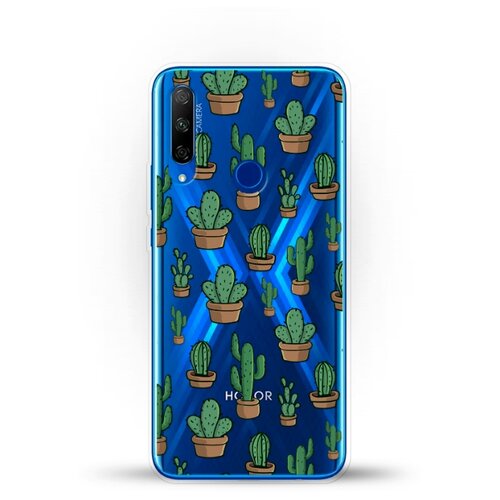 фото Силиконовый чехол кактусы на honor 9x premium andy & paul