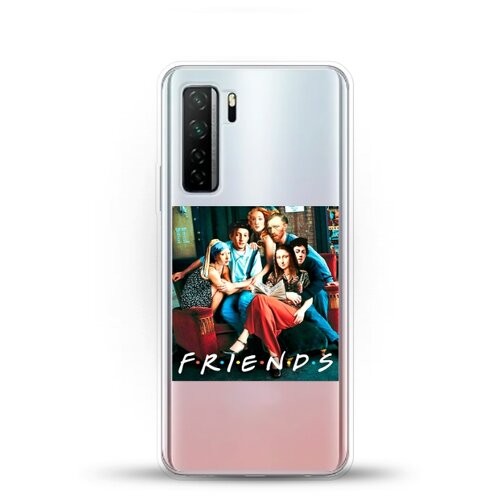 фото Силиконовый чехол друзья на huawei nova 7 se andy & paul