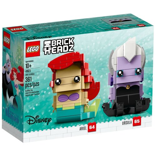 Конструктор LEGO BrickHeadz 41623 Ариэль и Урсула, 361 дет. lego® disney 41145 ариэль и волшебное заклинание