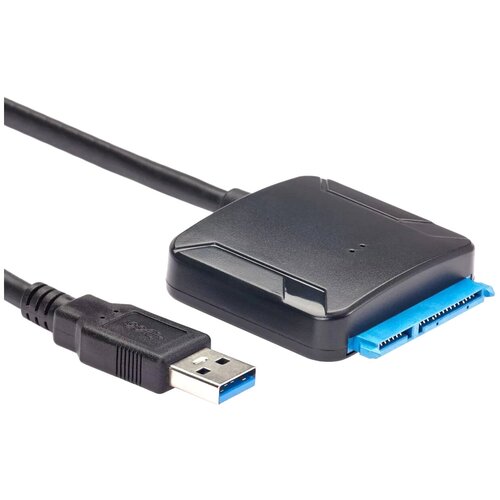 Адаптер-переходник VCOM USB 3.0 (Male) - SATA III 2.5/3.5 (Male) / SSD, чёрный (CU816) кабель переходник адаптер iopen aopen qust usb 3 0 sata iii 2 5 подключение дополнительного диска hdd или ssd 2 5 дюйма стандарта sata iii acu815