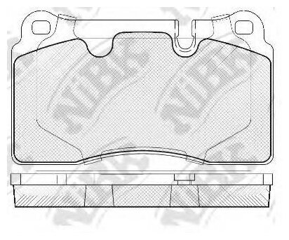 Колодки дисковые передние для vw touareg, land rover range rover 3.2-4.2i/3.0tdi v6 05 Nibk PN0486