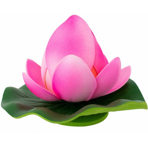 Цветок для водоема Ecotec Бутон лотоса пластик розовый 10 см