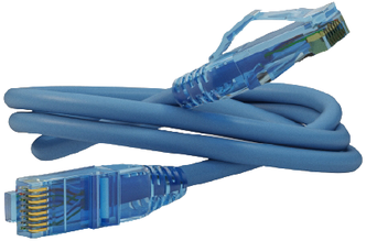 Патч-корд Hyperline PC-LPM-UTP-RJ45-RJ45-C6-1M-LSZH-BL, 1 м, 1 шт., синий