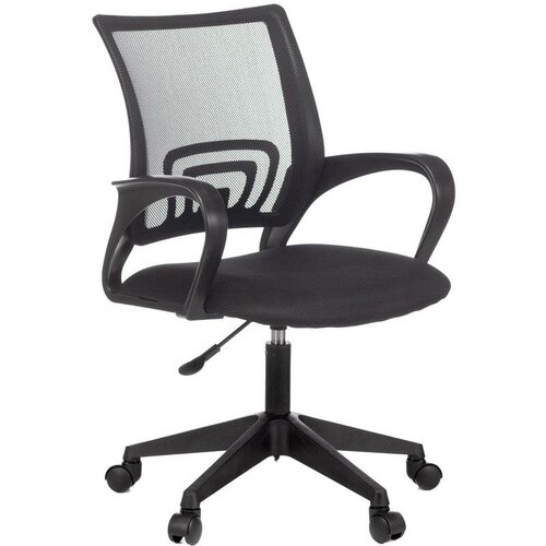 Кресло Easy Chair ткань черная сетка, черный, пластик