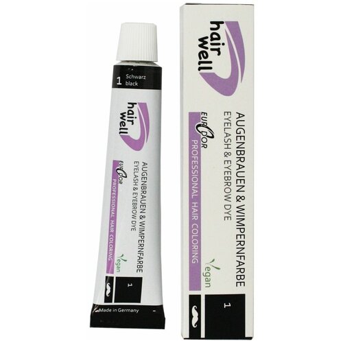 Краска для ламинирования HairWell Черная, 20мл