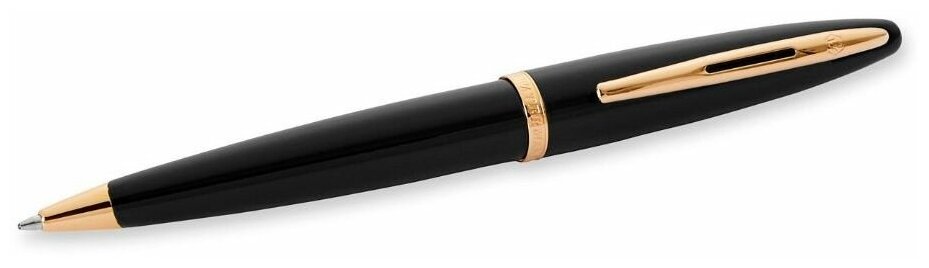 Ручка шариковая Waterman Carene S0700380 Black GT M синие чернила подар. кор.