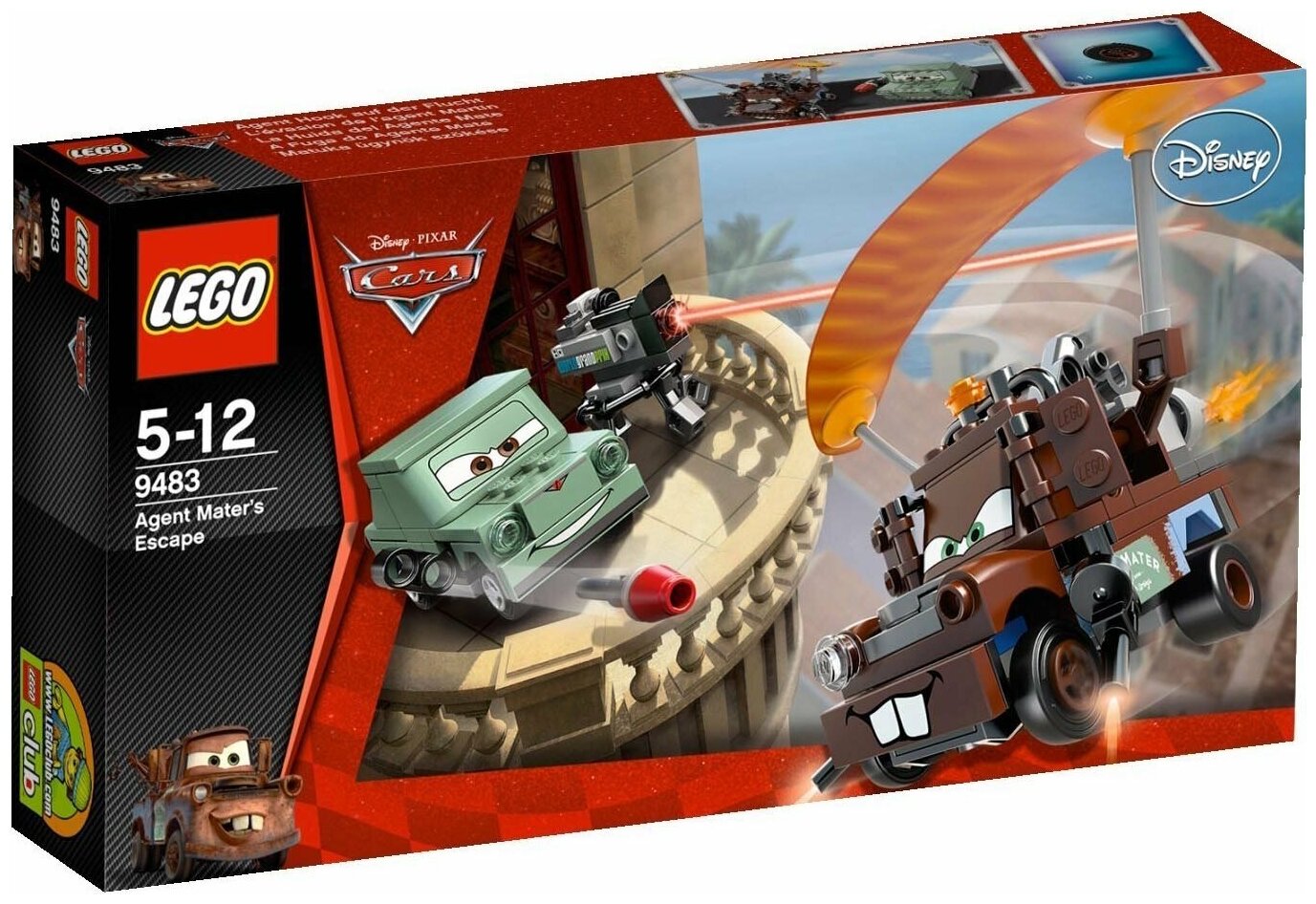 Конструктор LEGO Cars 9483 Побег агента Мэтра, 144 дет.