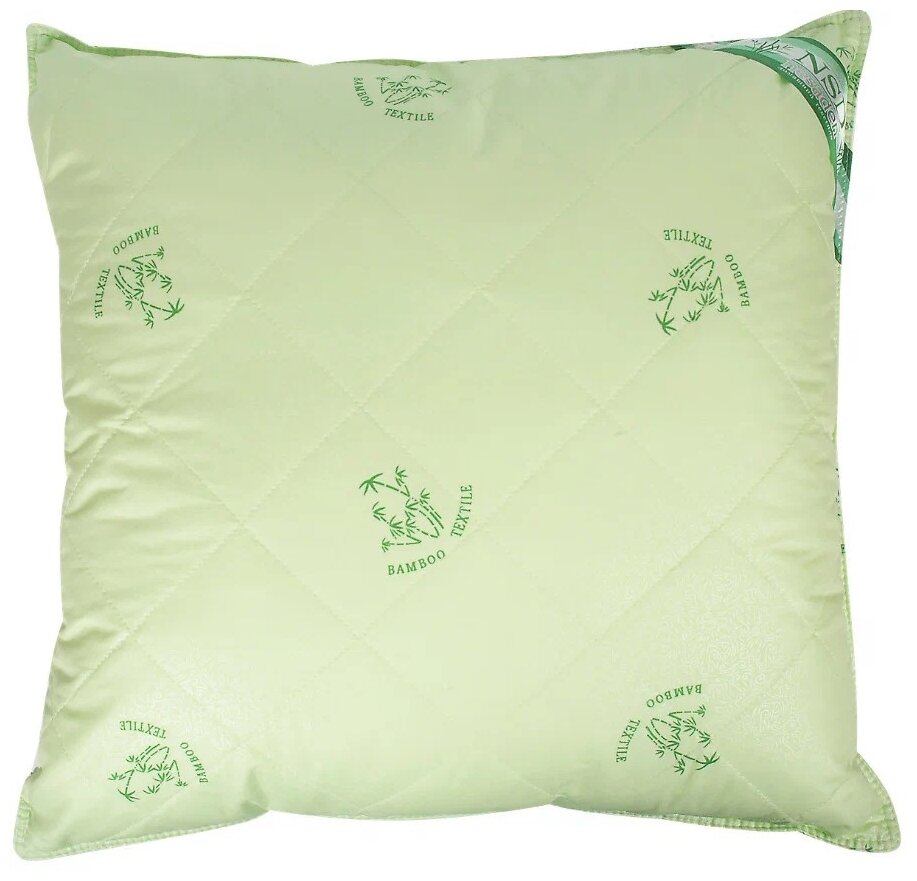 Подушка, подушка для сна, подушка бамбук 70х70 см, гипоаллергенная, съемный чехол