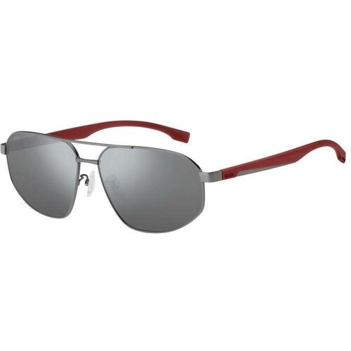 Солнцезащитные очки BOSS, авиаторы, оправа: металл, для мужчин, синий