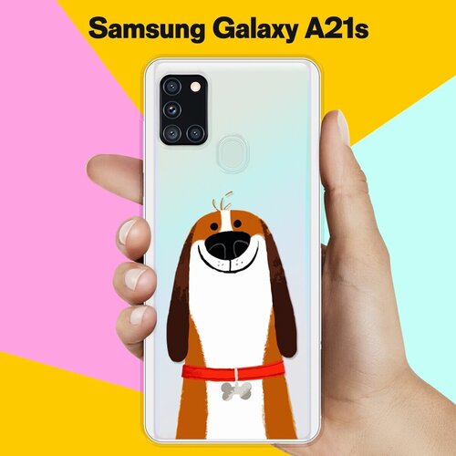 Силиконовый чехол Хороший Бигль на Samsung Galaxy A21s