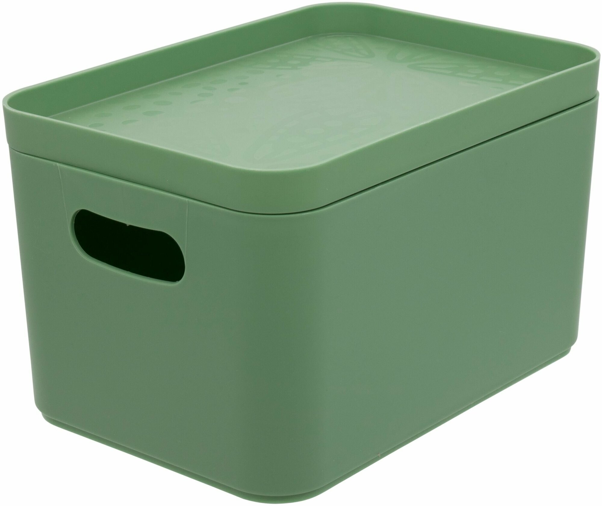 Органайзер для хранения Berossi 16x13x23 см 2.4 л пластик цвет зеленый - фотография № 6