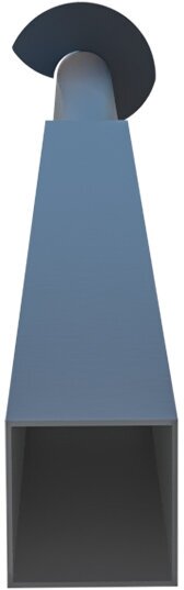 Столб для забора 60х60х2 мм 3 м винтовой грунт серый - фотография № 4