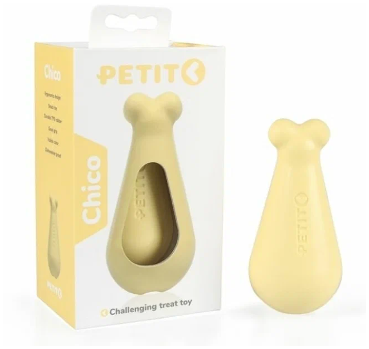 Игрушка для собак PETIT Treat toy Chico, Желтый, 1шт. - фотография № 4