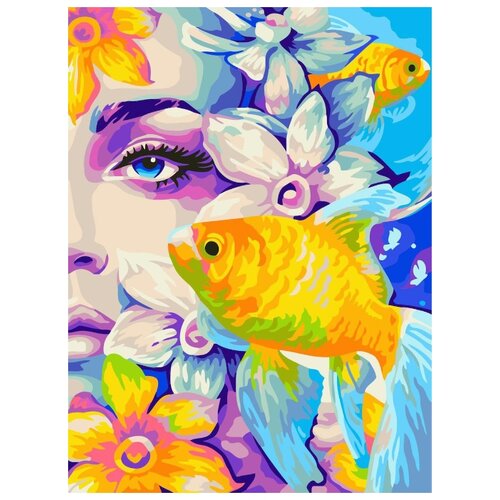 фото Набор для рисования по номерам "дивный сон", 30х40 см русская живопись