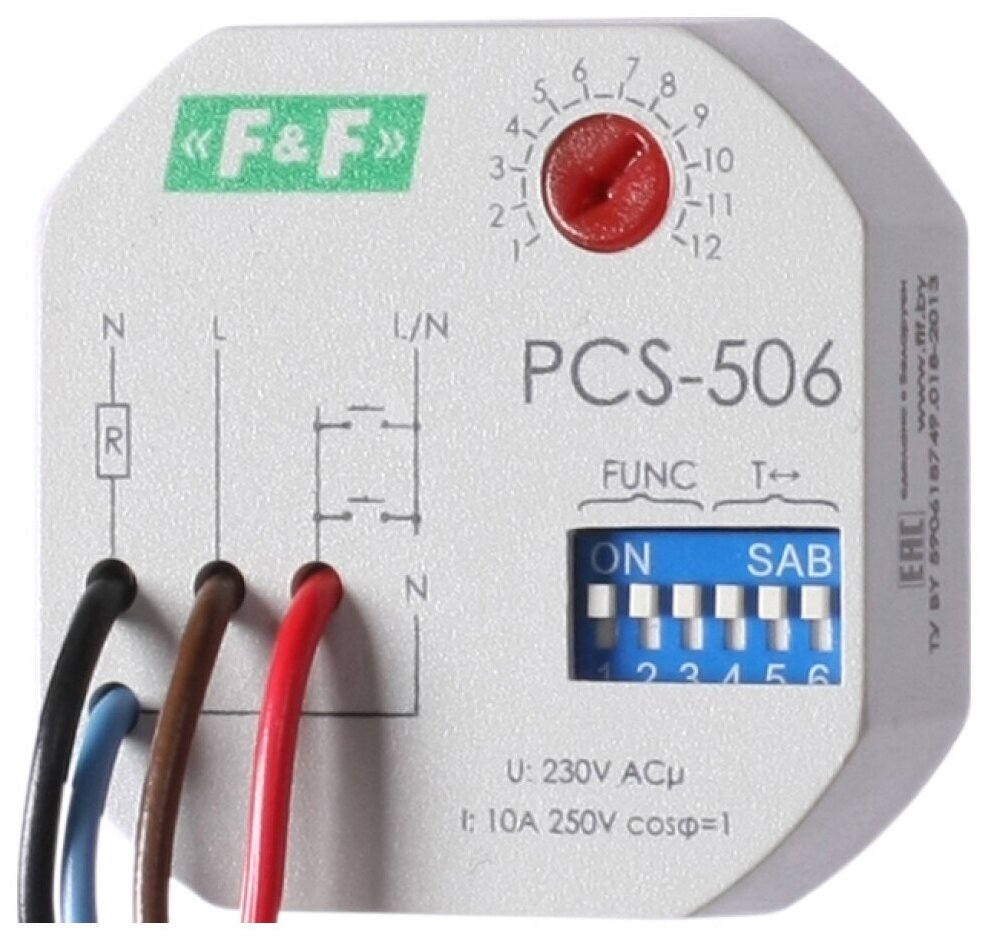 F&F PCS-506 реле времени многофункциональное