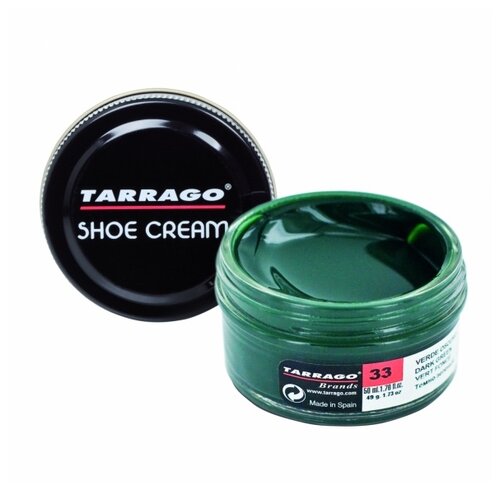 Tarrago Крем-банка Shoe Cream 033 dark green, 50 мл