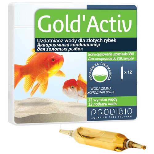 Prodibio Gold'Active средство для подготовки водопроводной воды, 12 шт. prime для рифовых аквариумов средство для подготовки водопроводной воды 21 кг