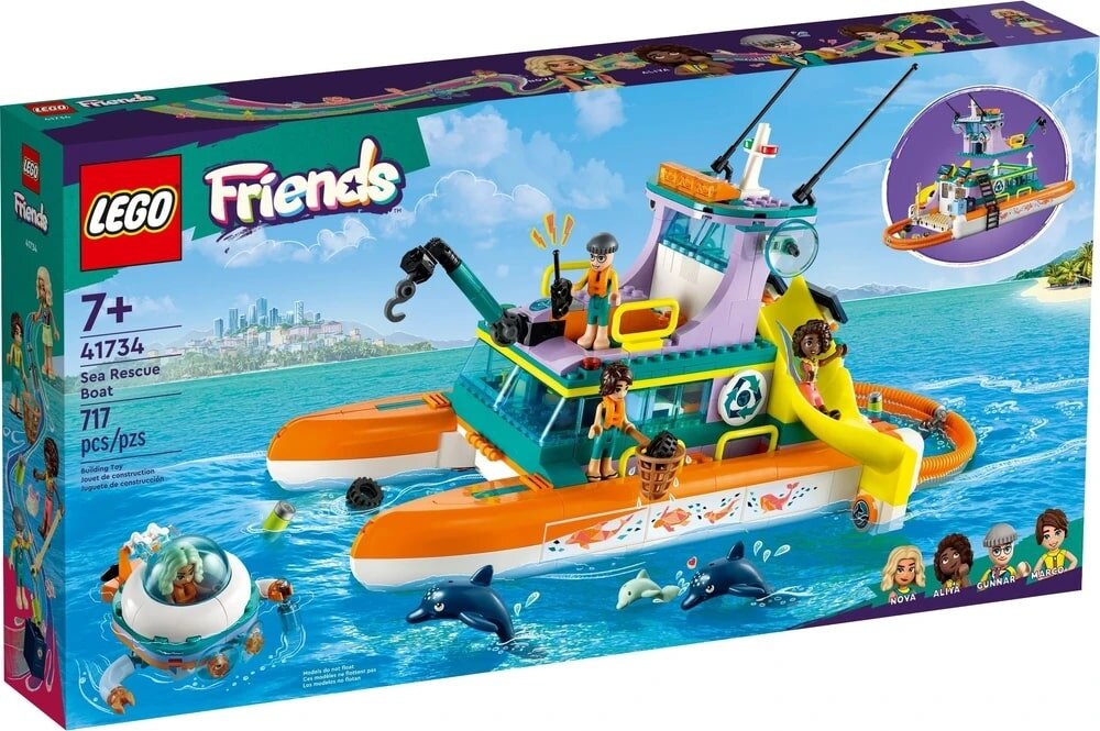 Конструктор LEGO Friends 41734 Морская спасательная лодка, 717 дет.