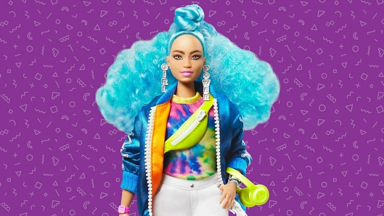 Кукла Barbie Экстра с голубыми волосами - фото №4