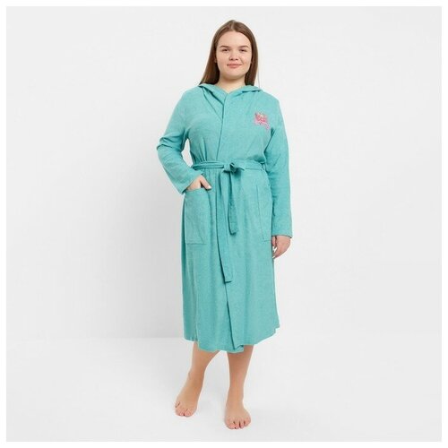 Халат TLG, размер 54, зеленый пижама tlg размер 54 бежевый