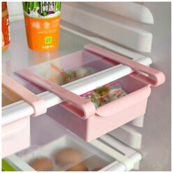 Подвесной контейнер - органайзер для холодильника, розовый