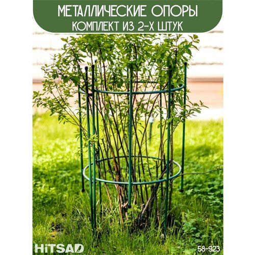 Комплект металических опор для растений кустодержатель 2 половины высота 82 см трубка 10 мм HiTSAD