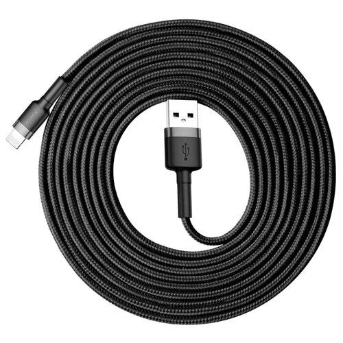 Кабель Baseus Cafule USB - Lightning (CALKLF) серый/черный 3 м