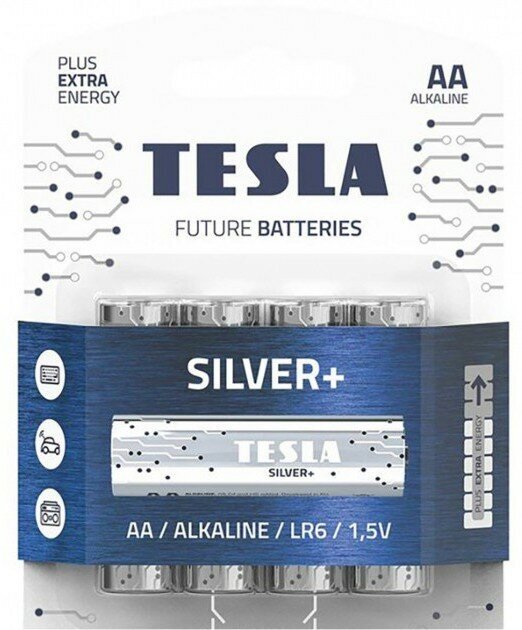 Батарейка TESLA Silver+ (AA, 4 шт.)