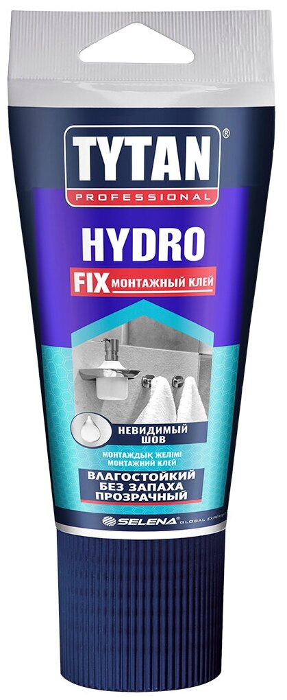 Клей монтажный, акрилатный Прозрачный, 150 г Hydro Fix Tytan