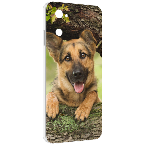 Чехол MyPads Собака-на-дереве для UleFone Note 12 / Note 12P задняя-панель-накладка-бампер