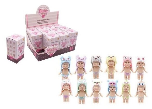 Пупс ABtoys куколка-сюрприз в конфетке, "Baby boutique" с аксессуарами (PT-01070)