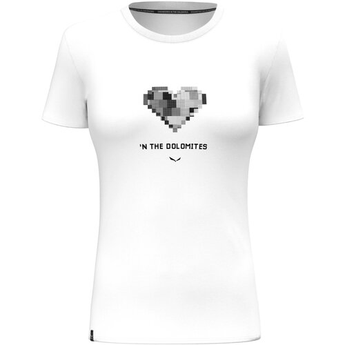 Футболка для активного отдыха Salewa Pure Heart Dry W T-Shirt White (EUR:40)