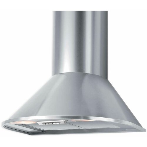 Кухонная вытяжка купольная 60 см Korting KHC 6930 X серебристая 4 режима алюминиевый жировой фильтр механическое кнопочное управление индикатор загрязнения 42990₽