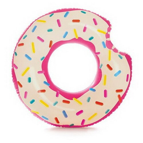 Круг надувной INTEX Rainbow Donut Tube (Пончик), от 9 лет, 94х23см
