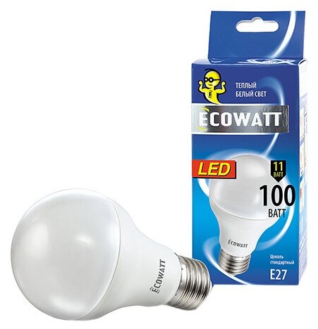 Лампа ECOWATT A60 230V 11W E27 4000K