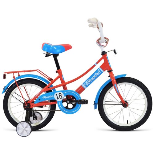 фото Детский велосипед forward azure 18 (2020) бежевый/красный (требует финальной сборки)
