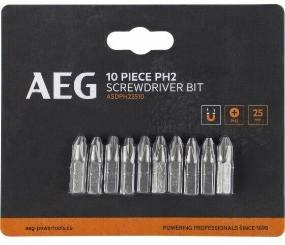 AEG 10шт. РН2x25mm ASDPH22510 4932479511