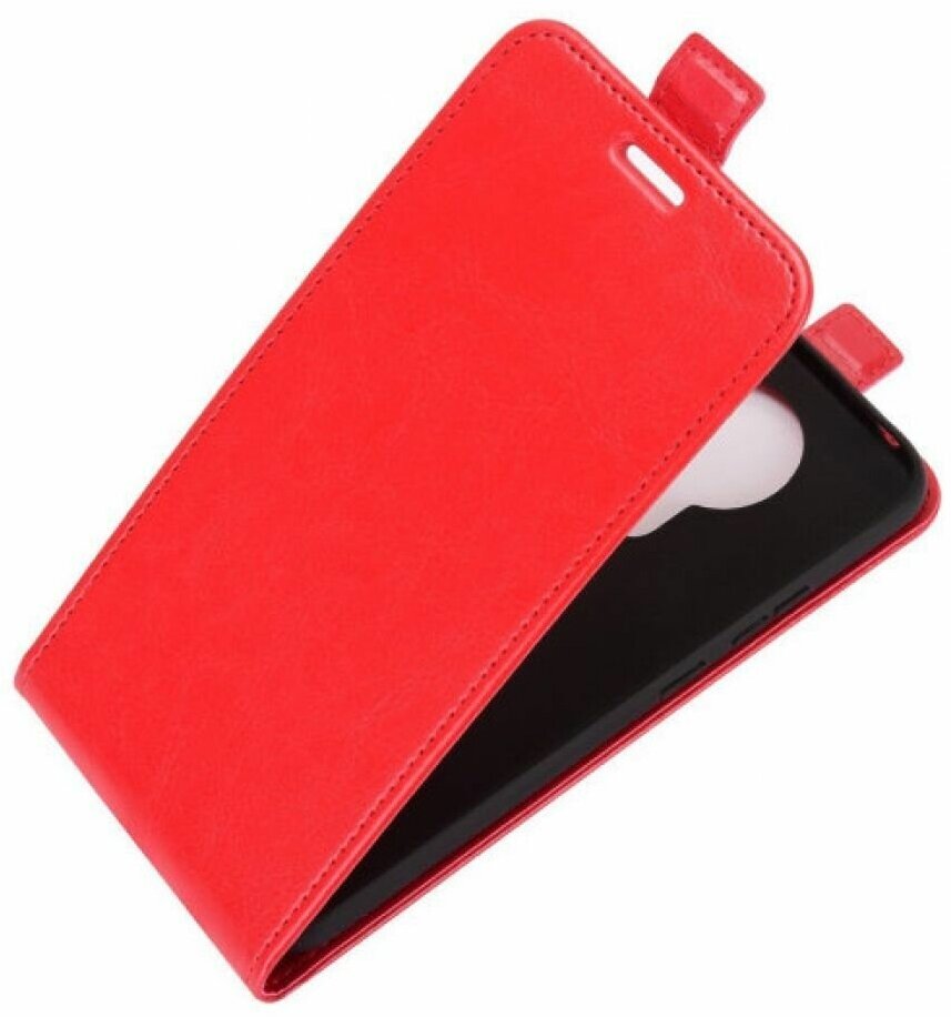 Flip вертикальный эко кожаный чехол книжка Nokia 3.4 красный