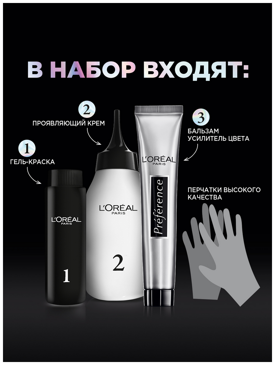 Краска для волос Loreal Paris Preference Яркость цвета Темно-фиолетовый 4.261 Венеция ЛОРЕАЛЬ - фото №2