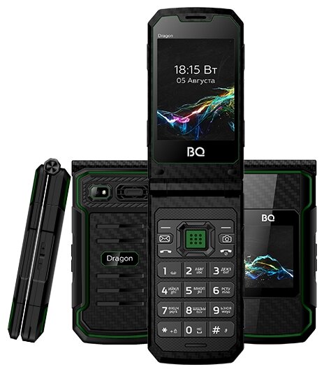 Сотовый телефон BQ 2822 Dragon Black-Green